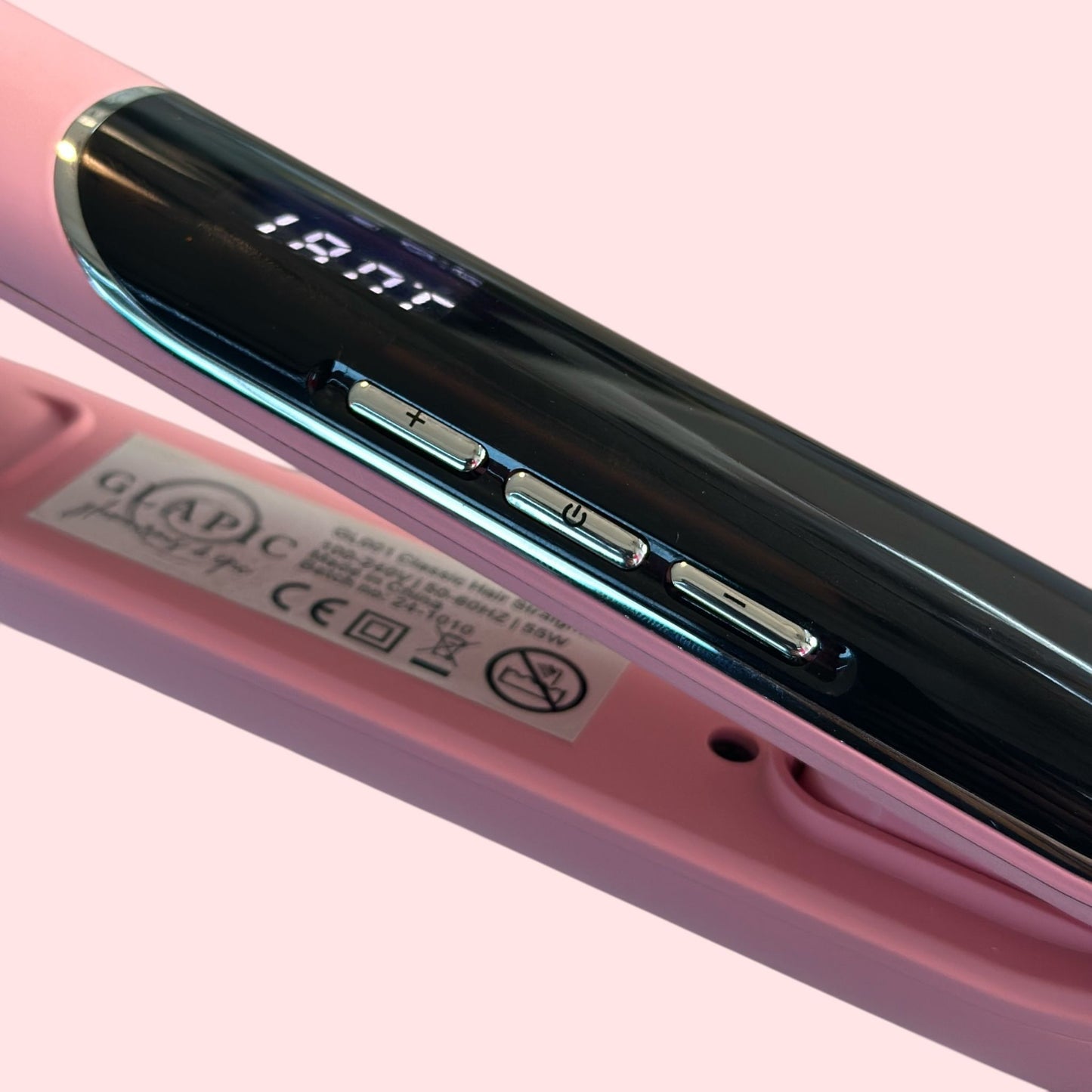 Plancha de Pelo Bubblegum Pink Classic Glapic