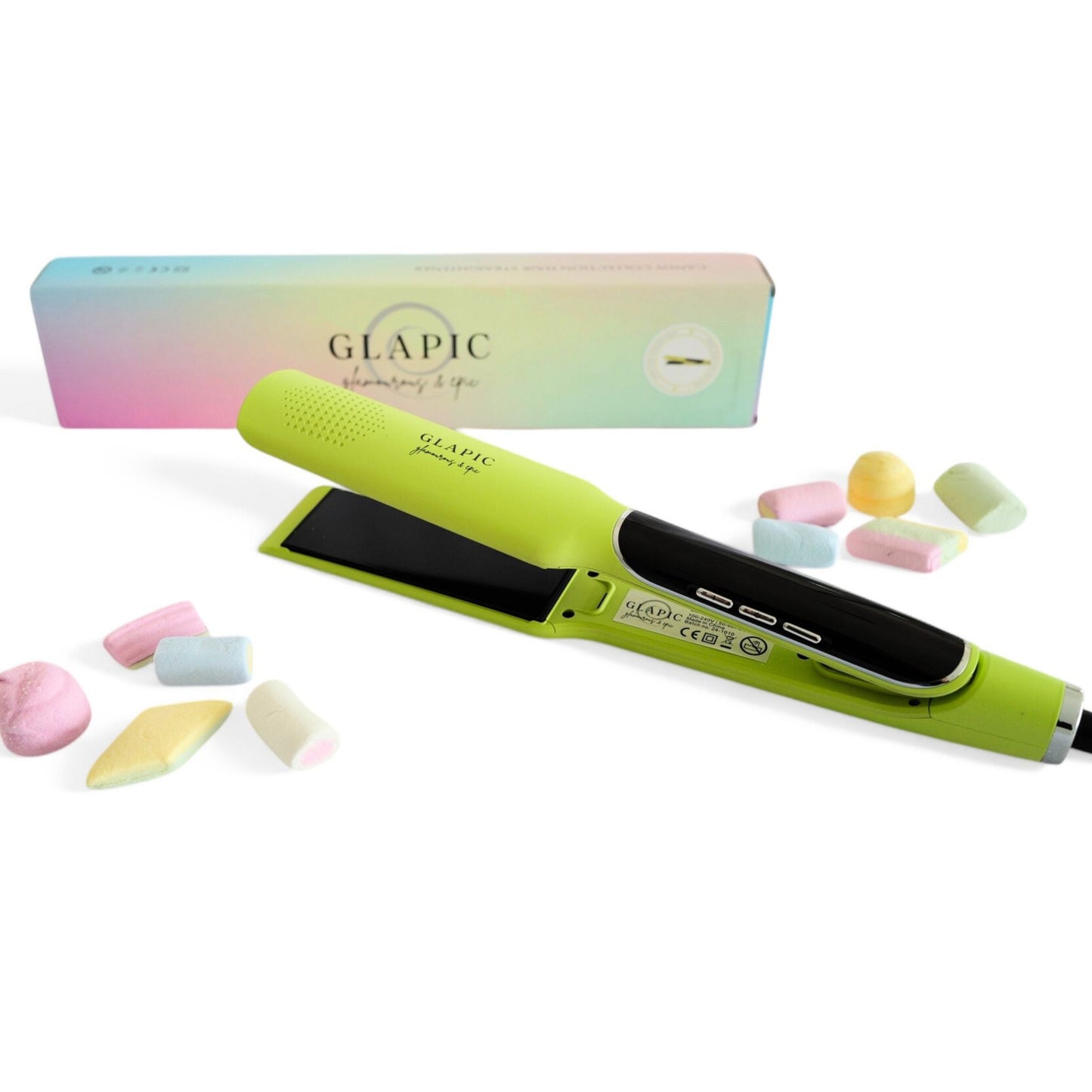 Plancha de Pelo Lemon Yellow Large Glapic